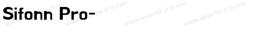 Sifonn Pro字体转换